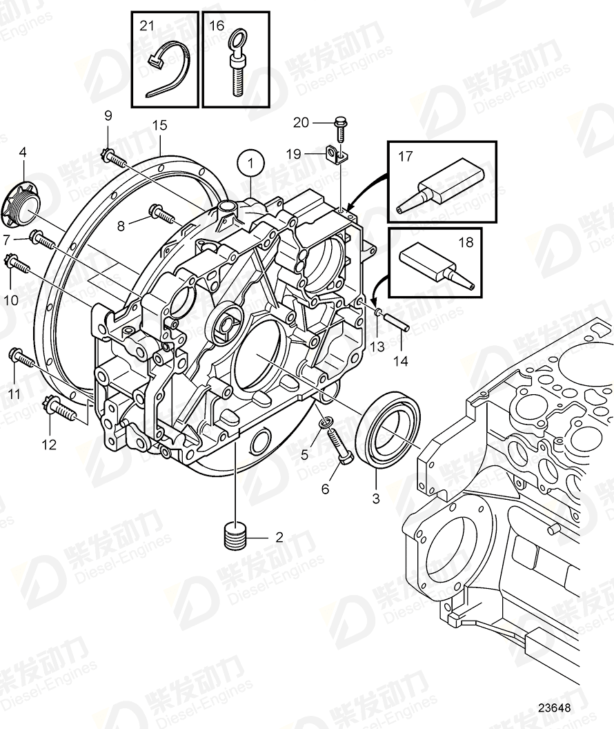 volvo penta Spring pin 20799558 Drawing volvo penta Spring pin 20799558 Drawing